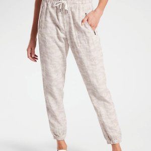 Cabo Tide Linen Jogger, NWT, Size 10, Neutral Camo